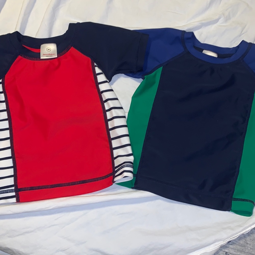 Hanna Andersson 18-24 mo / size 80 swim short sleeve rash guards